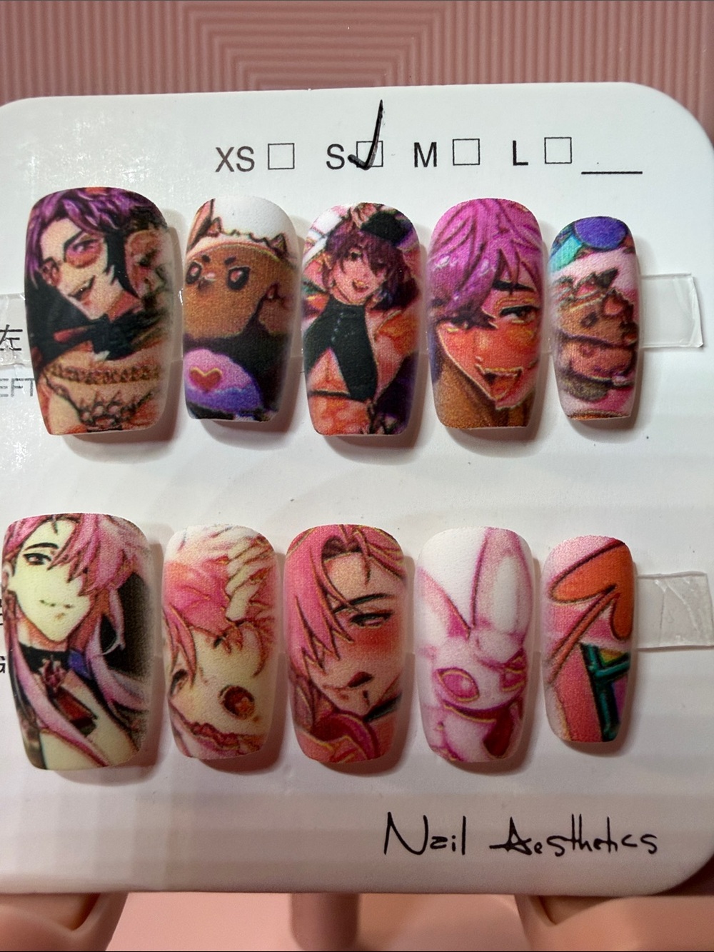 Anime Demon Slayer Art Press-On Nail Set — Matte Finish